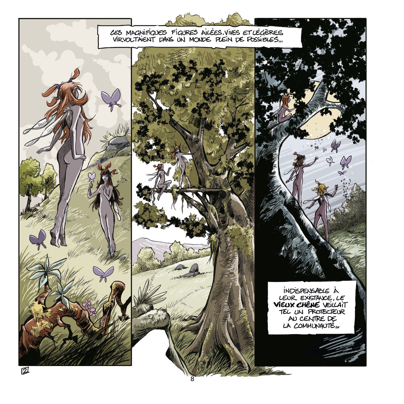 Projet "Naissance d'une Elfe" planche 2